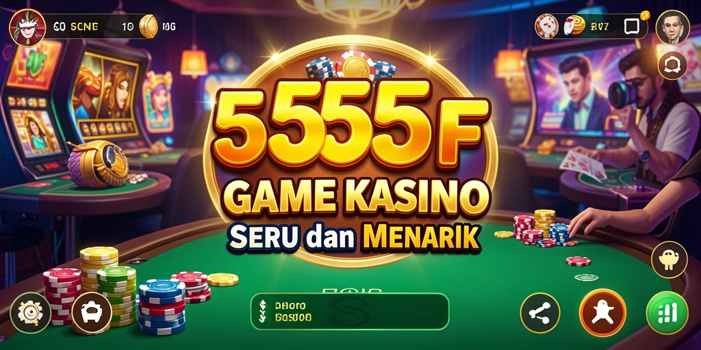 Screenshot gameplay Kasino 555F yang menampilkan suasana seru.
