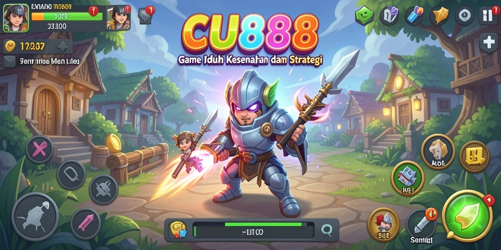 Screenshot gameplay CU888 yang menampilkan suasana bermain Idle.