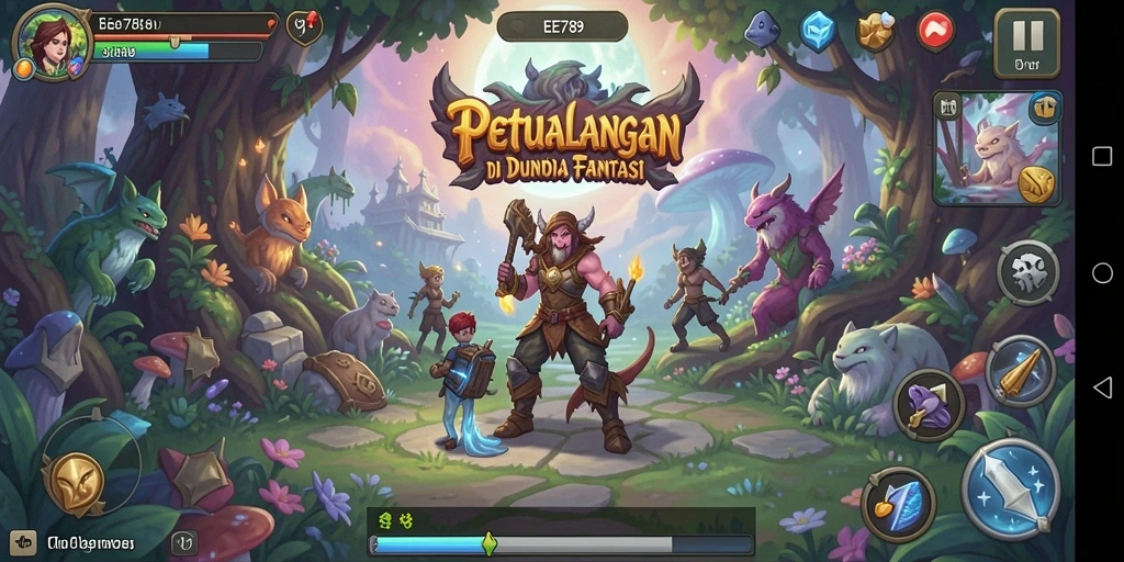 Screenshot gameplay EE789 menunjukkan aksi petualangan yang mendebarkan.