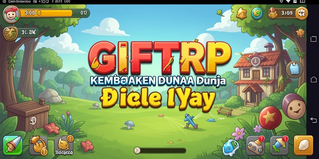 Tampilan gameplay GIFTRP yang menarik dalam genre Idle.