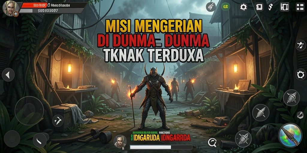 Tampilan gameplay seram yang menantang dan penuh misteri di IDNGARUDA.