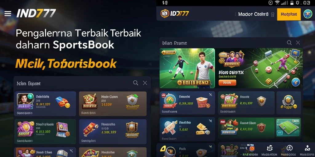 Tampilan menarik dari aplikasi <strong>IND777</strong> dengan berbagai pilihan taruhan.