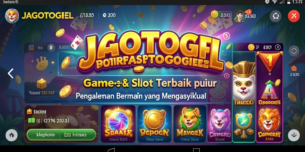 Screenshot gameplay JAGOTOGEL yang menampilkan mesin slot menarik.