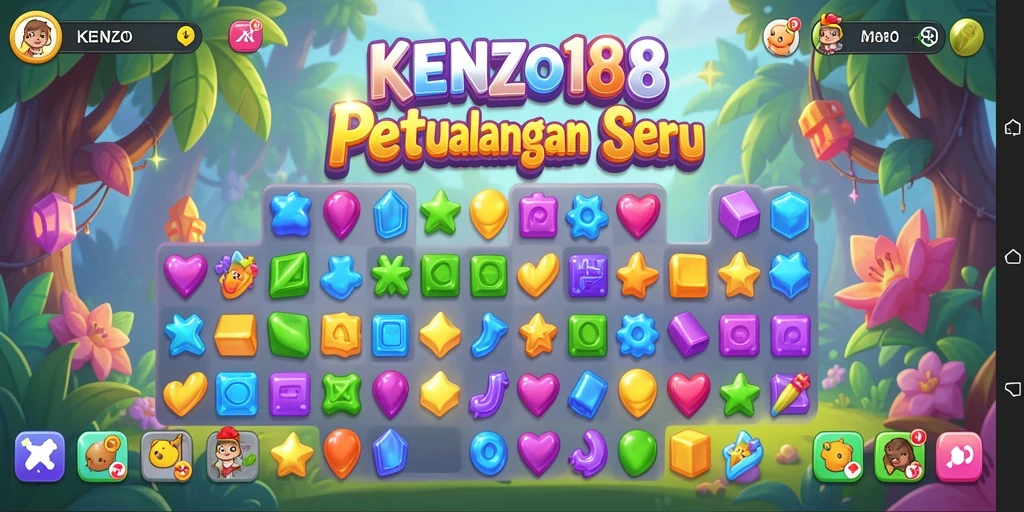 Tampilan gameplay KENZO188 yang menarik dan penuh warna.