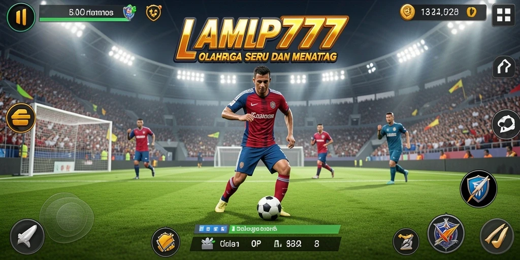 Tampilan seru dari gameplay LAMPU777 dalam aksi olahraga.