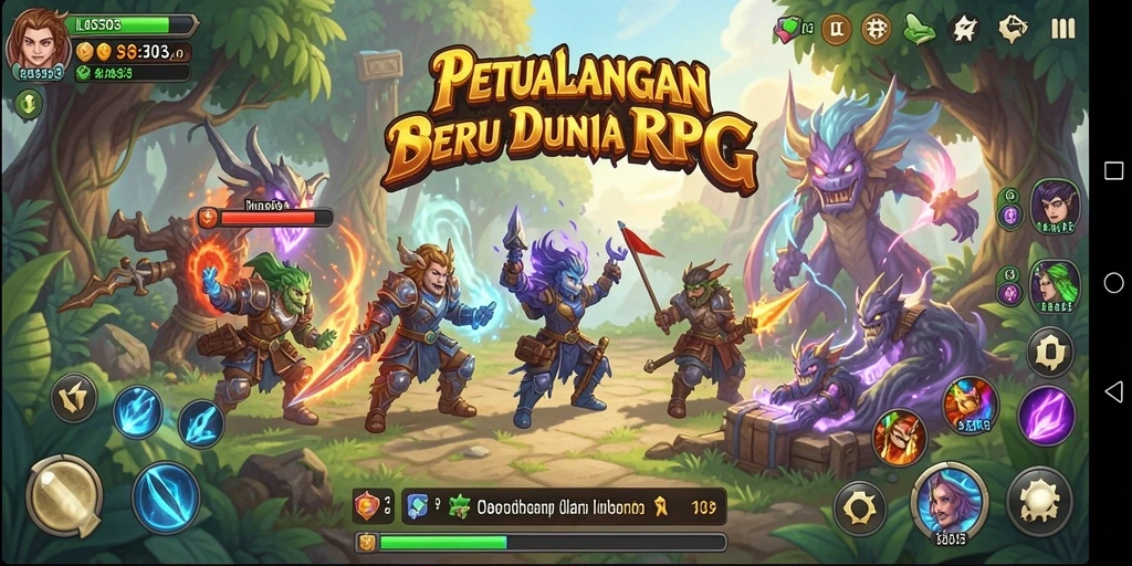 Tampilan gameplay menarik dengan karakter dan pertarungan seru di LOS303.