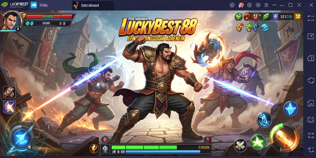Tampilan mendebarkan dari pertarungan di LUCKYBEST88.