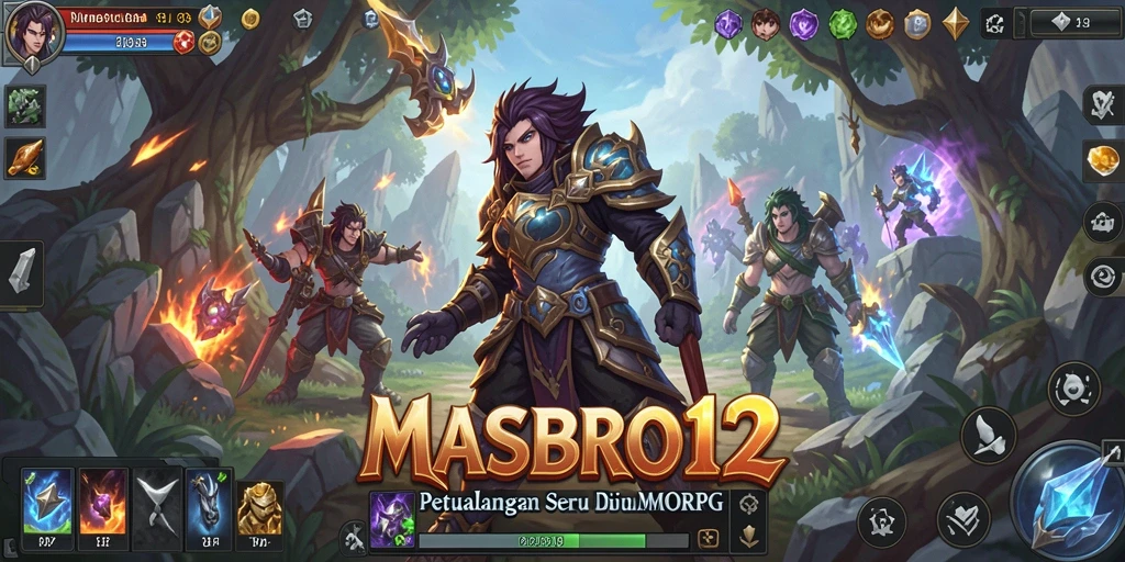 Gambaran gameplay menarik dari MASBRO12 di dunia MMORPG.