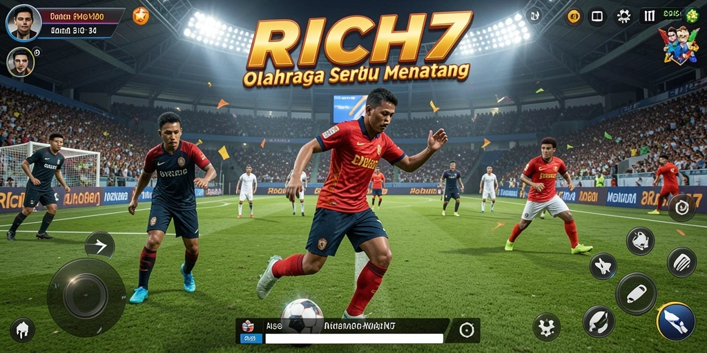 Tangkapan layar RICH7 menampilkan aksi kompetitif dalam olahraga.