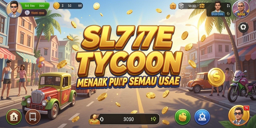 Screenshot gameplay SL777 menampilkan momen seru dalam mengembangkan bisnis Tycoon.